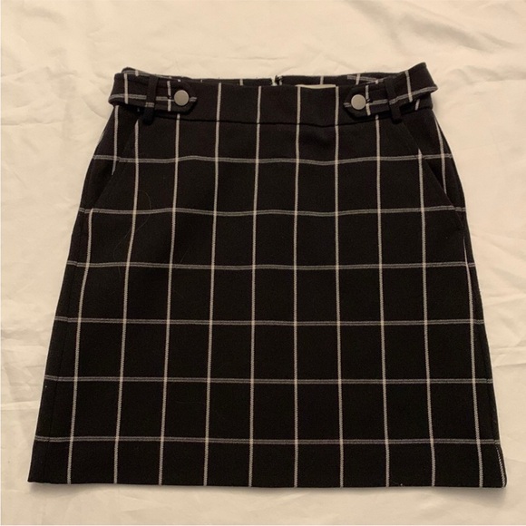 LOFT Outlet Stripped Mini Pencil Skirt - Picture 3 of 3